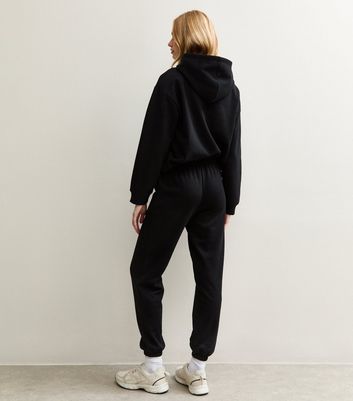 Black Cuffed Ankle Joggers