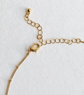 18ct Gold Plated Initial L Flower Necklace 5 18ct Gold Plated Initial L Flower Necklace