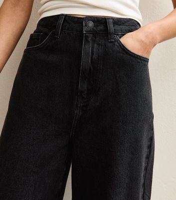 Black Barrel Leg Jeans