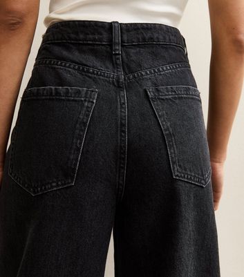 Black Barrel Leg Jeans