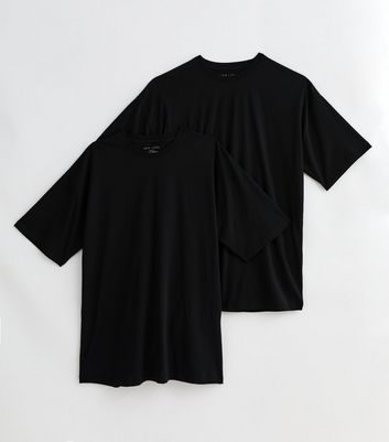 2 Pack Black Oversized T-Shirts 5 2 Pack Black Oversized T-Shirts