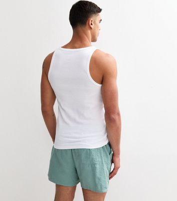 Blue Relaxed Seersucker Drawstring Shorts 5 Blue Relaxed Seersucker Drawstring Shorts