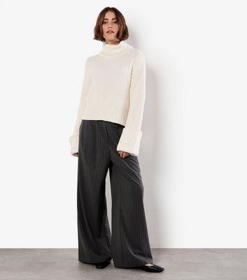 Apricot Cream Chunky High Neck Jumper