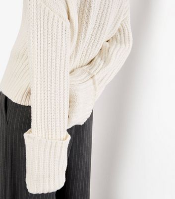 Apricot Cream Chunky High Neck Jumper