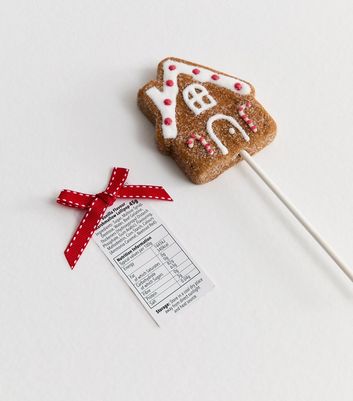 Brown Gingerbread House Marshmallow Lollipop 3 Brown Gingerbread House Marshmallow Lollipop