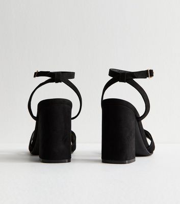 Black Faux Suede Sandals 5 Black Faux Suede Sandals