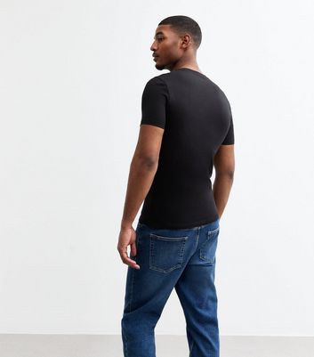 2 Pack Black Muscle Fit T-Shirts 4 2 Pack Black Muscle Fit T-Shirts