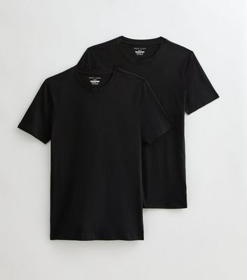 2 Pack Black Muscle Fit T-Shirts 5 2 Pack Black Muscle Fit T-Shirts