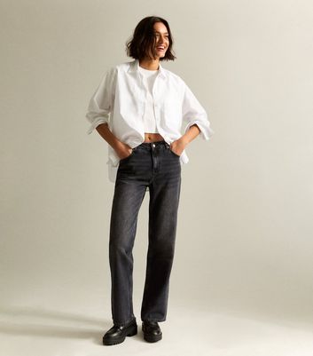 Black Anica Straight Jeans