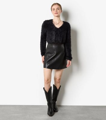 Apricot Black Super Fluffy Bolero 4 Apricot Black Super Fluffy Bolero