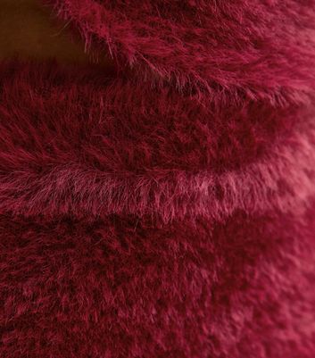 Girls Dark Burgundy Fluffy Mini Skirt 5 Girls Dark Burgundy Fluffy Mini Skirt