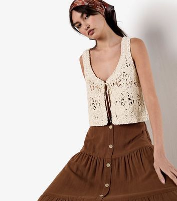 Apricot Brown Tiered Button Up Maxi Skirt 4 Apricot Brown Tiered Button Up Maxi Skirt