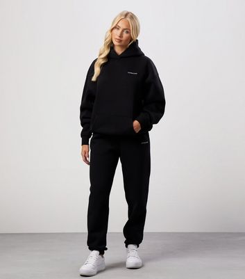 Gym King 365 Black Logo Embroidered Hoodie