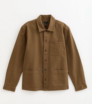 Brown Regular Fit Patch Pocket Shacket