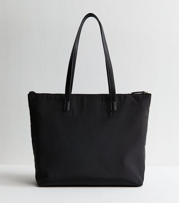 Black Fabric Tote Bag and Accessories Trio 4 Black Fabric Tote Bag and Accessories Trio