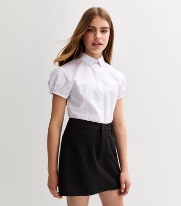 Girls Black Tube School Skort 3 Girls Black Tube School Skort