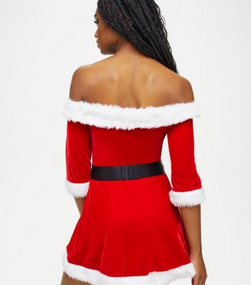 Ann Summers Red Bardot Santa Dress
