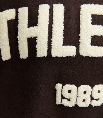 Girls Dark Brown Athletics Applique Logo Sweatshirt 5 Girls Dark Brown Athletics Applique Logo Sweatshirt