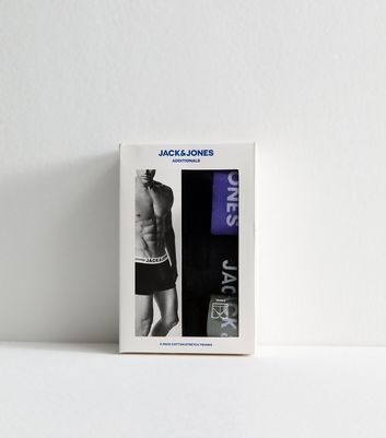 Jack & Jones Black Pack of 3 Jersey Boxers