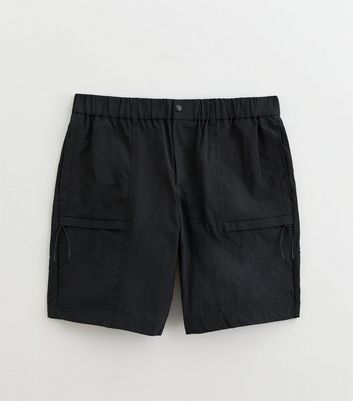 Black Tech Cargo Zip Pocket Shorts 5 Black Tech Cargo Zip Pocket Shorts
