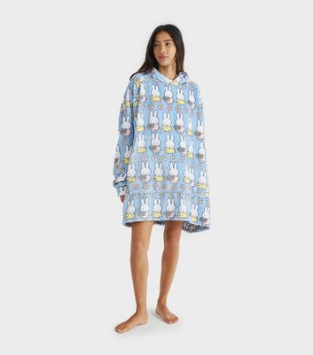 Skinnydip Blue Miffy Flower Blanket Hoodie