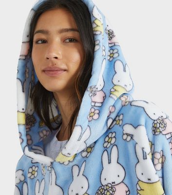 Skinnydip Blue Miffy Flower Blanket Hoodie