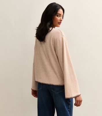 Brown Soft Touch Single Button Cardigan