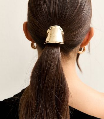 Gold Tone Metal Charm Hair Band
