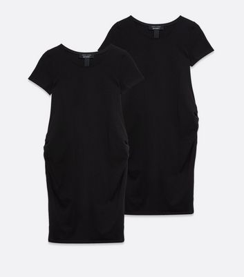 Maternity 2 Pack Black Jersey Dresses 5 Maternity 2 Pack Black Jersey Dresses
