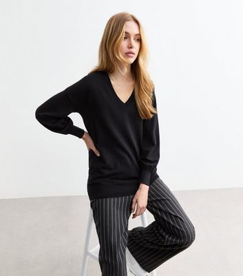 Sunshine Soul Black V-Neck Jumper
