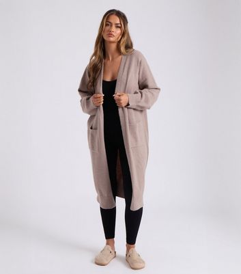 Urban Bliss Light Brown Longline Cardigan