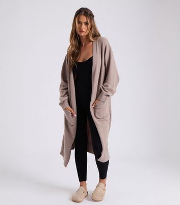 Urban Bliss Light Brown Longline Cardigan