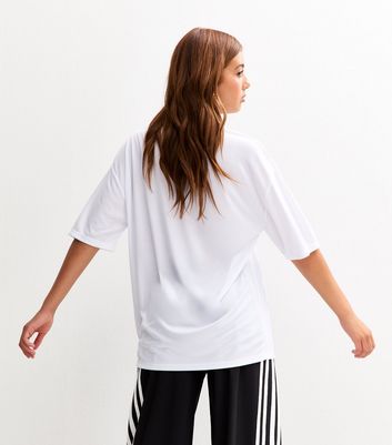 Girls White LA Star Print Football Top