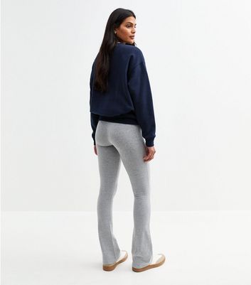 Light Grey High Rise Kick Flare Leggings