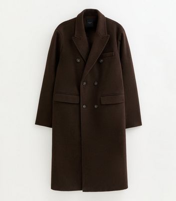 Dark Brown Relaxed Double Breasted Coat 6 Dark Brown Relaxed Double Breasted Coat