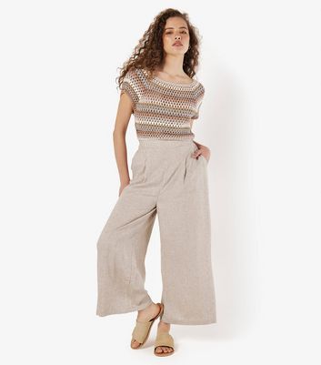 Apricot Brown Crochet Striped Top 4 Apricot Brown Crochet Striped Top