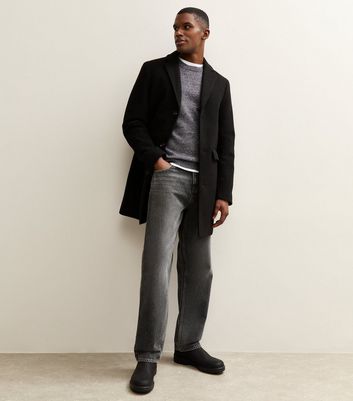 Black Regular Tailored Coat