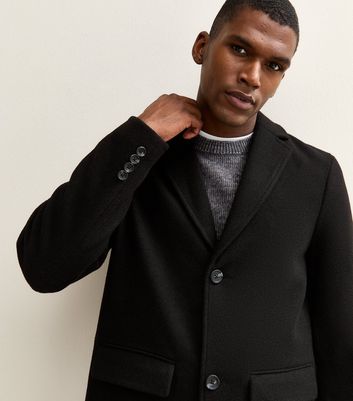 Black Regular Tailored Coat