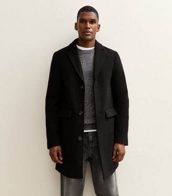Black Regular Tailored Coat