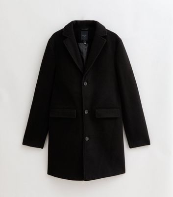 Black Regular Tailored Coat