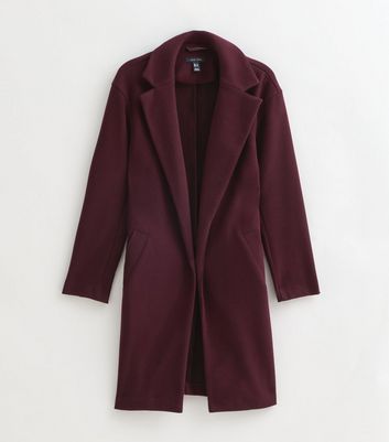 Dark Burgundy Unlined Tailored Coat 7 Dark Burgundy Unlined Tailored Coat