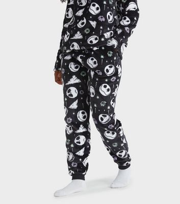 Skinnydip Black Jack Skellington Fleece Pyjama Set