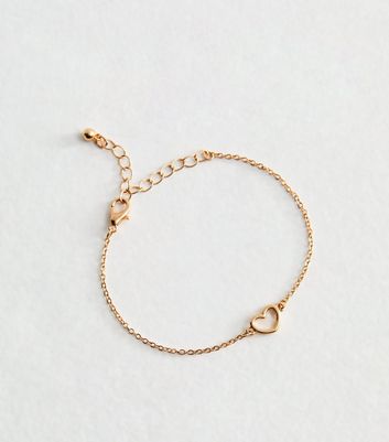 Rose Gold Tone Heart Bracelet 4 Rose Gold Tone Heart Bracelet