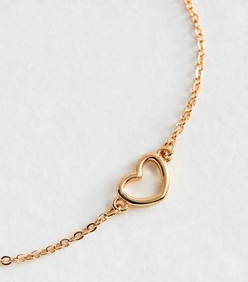 Rose Gold Tone Heart Bracelet 5 Rose Gold Tone Heart Bracelet