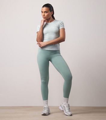 Gym King Light Green 365 Scrunched Back Leggings