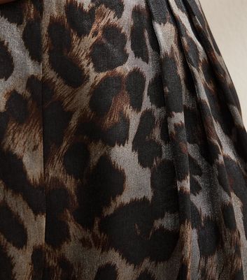 Silver Soft Touch Animal Print Wide Leg Trousers 6 Silver Soft Touch Animal Print Wide Leg Trousers