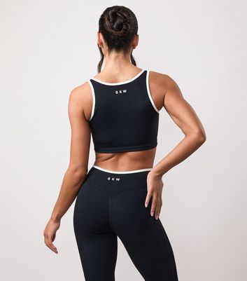 Gym King Black Contrast Trim Tank Top 3 Gym King Black Contrast Trim Tank Top