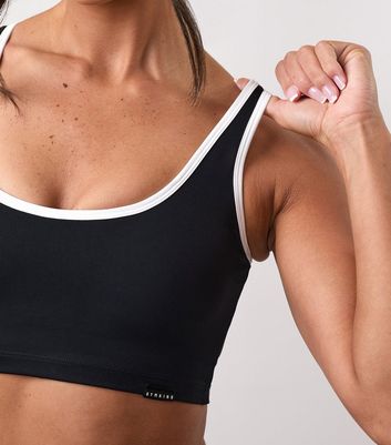 Gym King Black Contrast Trim Tank Top 4 Gym King Black Contrast Trim Tank Top