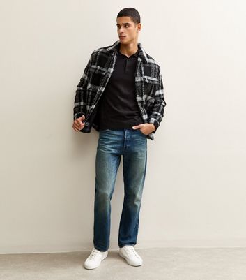 Black Regular Knit Polo Shirt 3 Black Regular Knit Polo Shirt