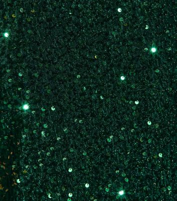 Dark Green Velvet Sequin T-Shirt Dress 5 Dark Green Velvet Sequin T-Shirt Dress